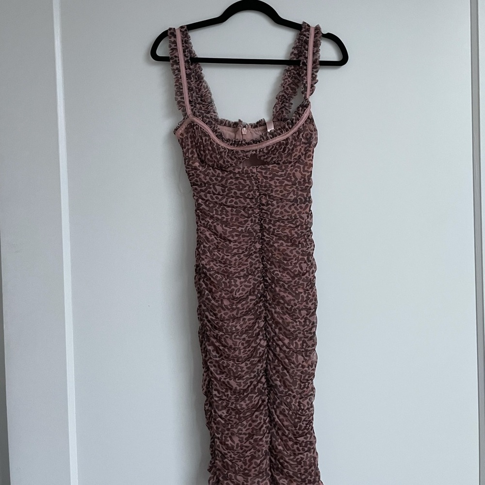 Brand new with tags House of CB cheetah ruched corset bra dress!